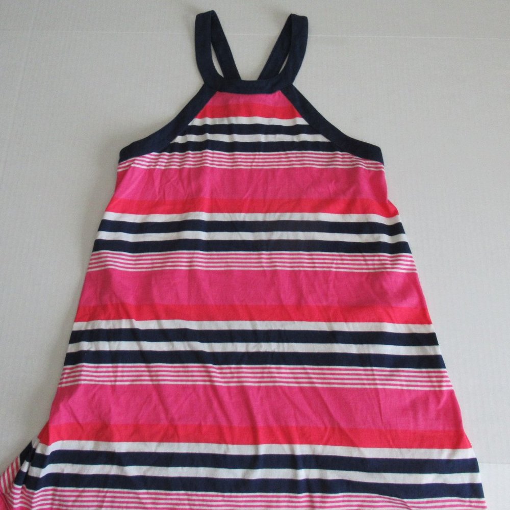 Kate Spade Sleeveless Pink Striped Bow Back Tunic Top Sz Small